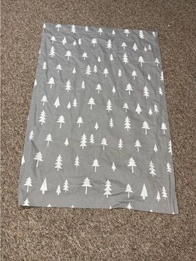 Cloud Island - Gray and White Woodland Theme - Blackout Curtain